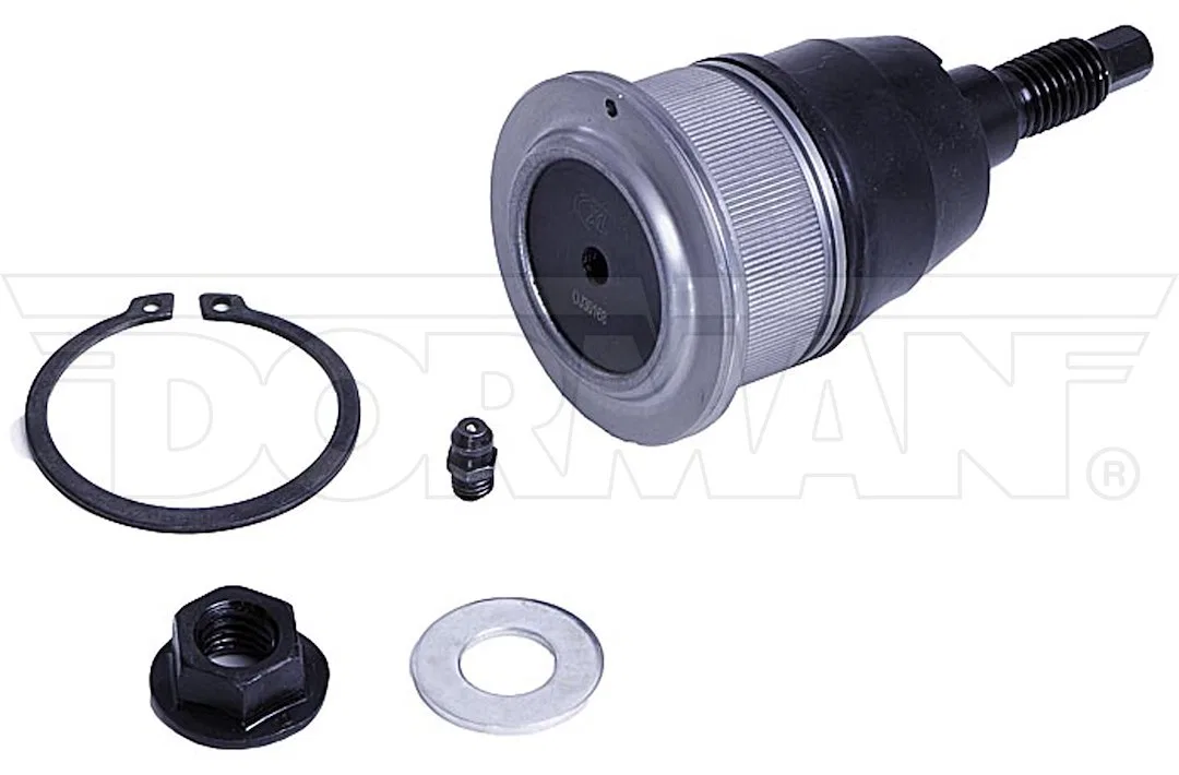B6696 – DORMAN Ball Joint, OE Replacement Non-Adjustable With Nut/ Snap Ring/ Zerk Fitting/ Washer